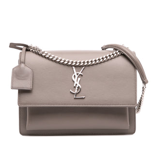 Ysl Medium Leather Monogram Sunset Crossbody