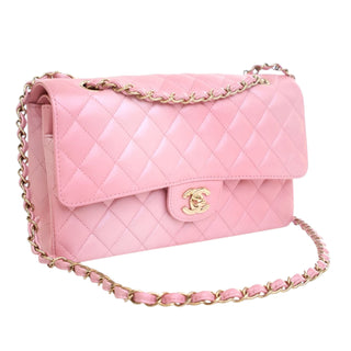 Chanel Medium Classic Iridescent Lambskin Double Flap