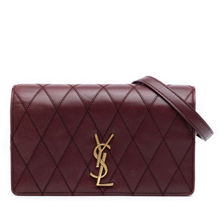 Ysl Diamond Quilted Lambskin Angie Chain Bag