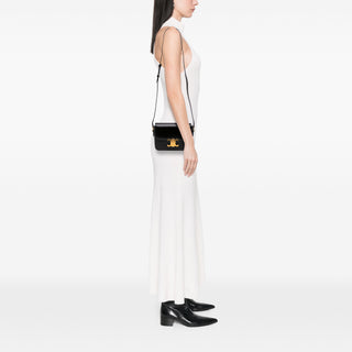 Celine Teen Shiny Calfskin Triomphe Crossbody