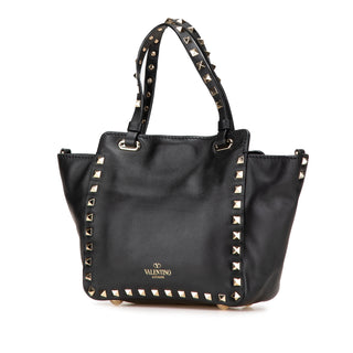 Valentino Mini Leather Rockstud Trapeze Satchel