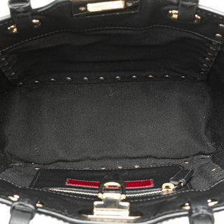 Valentino Mini Leather Rockstud Trapeze Satchel