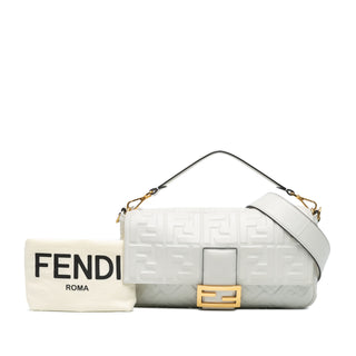 Fendi Medium Leather FF Baguette