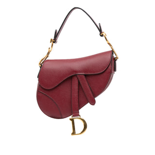 Dior Mini Grained Calfskin Saddle Bag