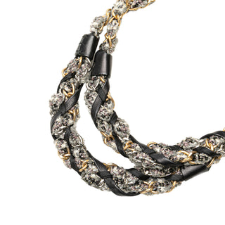 Chanel CC Quilted Lambskin Tweedy Bowler Bag