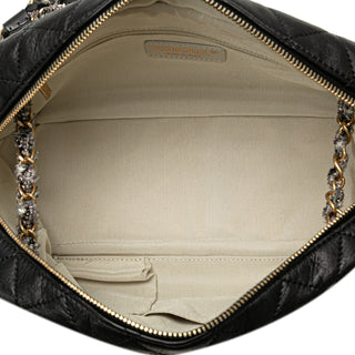 Chanel CC Quilted Lambskin Tweedy Bowler Bag