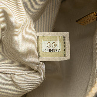 Chanel CC Quilted Lambskin Tweedy Bowler Bag