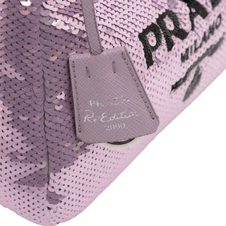 Prada Mini Re Nylon Paillettes Sequin Re Edition 2000 Shoulder Bag