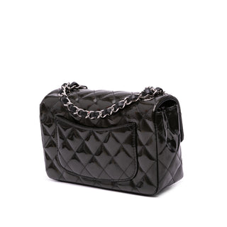 Chanel Mini Rectangular Classic Striped Patent Single Flap