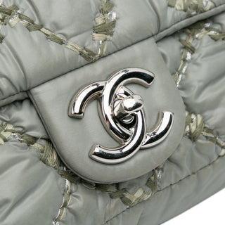 Chanel Paris-Byzance Nylon Tweed On Stitch Bubble Accordion Flap