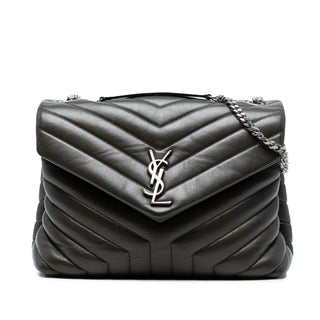 Ysl Medium Matelasse Leather Monogram LouLou Chain Bag