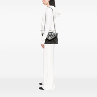 Ysl Medium Matelasse Leather Monogram LouLou Chain Bag