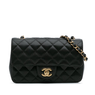 Chanel Mini Rectangular Classic Calfskin Pixel Effect Single Flap