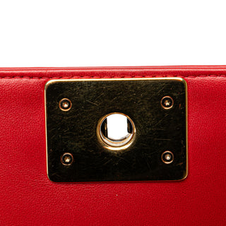 Chanel Medium Embossed Lambskin Cube Boy Flap