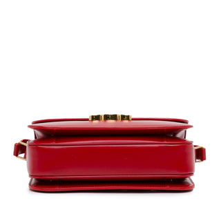 Celine Medium Triomphe Crossbody Bag red