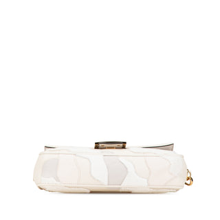 Fendi Mink And Suede Faces Baguette Satchel