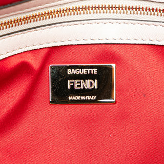 Fendi Mink And Suede Faces Baguette Satchel