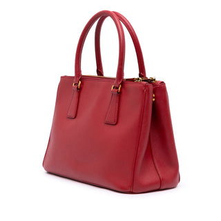 Prada Small Saffiano Lux Galleria Double Zip Satchel