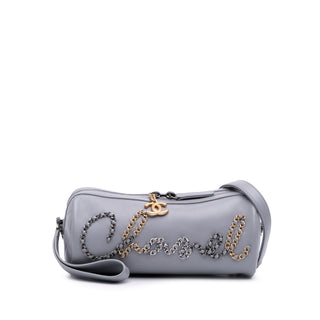 Chanel Calfskin Signature Chain 20s Bowling Bag