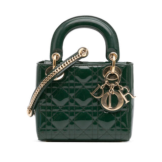 Dior Lady Mini Patent Cannage Dior