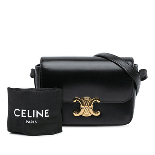 Celine Teen Shiny Calfskin Triomphe Crossbody