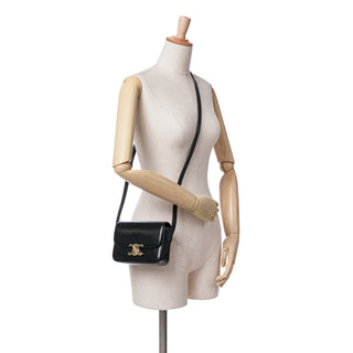 Celine Teen Shiny Calfskin Triomphe Crossbody