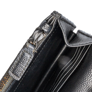 Ysl Grain De Poudre Chevron Monogram Envelope Chain Wallet