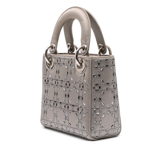 Dior lady Mini Satin Cannage Crystal