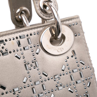 Dior lady Mini Satin Cannage Crystal