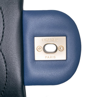 Chanel Medium Bicolor Calfskin Graphic Flap