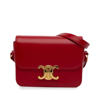 Celine Teen Shiny Calfskin Triomphe Crossbody