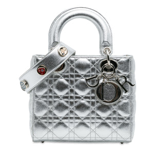 Dior lady Small Metallic Grained Calfskin Cannage My ABCDior