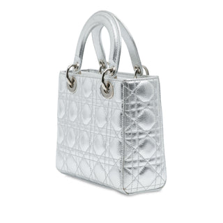 Dior lady Small Metallic Grained Calfskin Cannage My ABCDior
