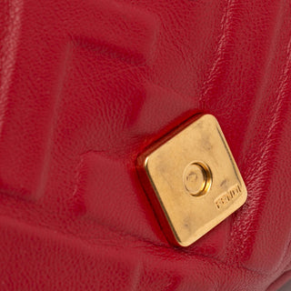Fendi Zucca Leather Baguette Satchel