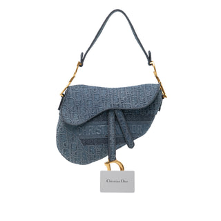 Dior Oblique Denim Saddle