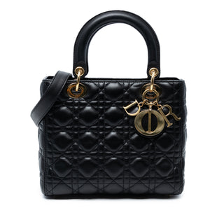 Dior Medium Lambskin Cannage Lady
