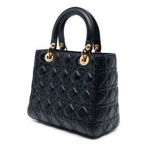 Dior Medium Lambskin Cannage Lady