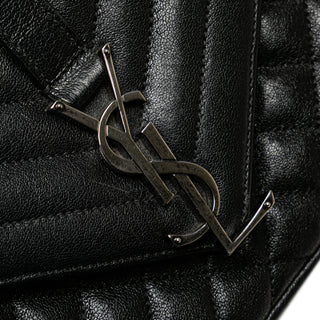 Ysl Medium Sheepskin Triquilt Monogram College Bag
