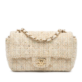 Chanel Mini Rectangular Classic Tweed Single Flap