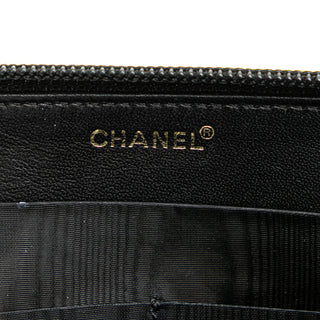 Chanel CC Caviar Zip Around Wallet