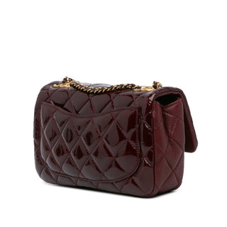 Chanel ParisSmall Patent and Goatskin CC Eyelet Flap