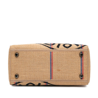 Dior Medium Canvas Jute Embroidered Lady D Lite