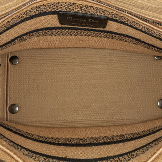 Dior Medium Canvas Jute Embroidered Lady D Lite