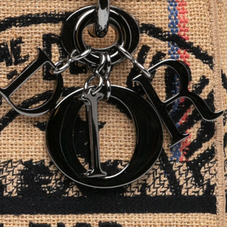 Dior Medium Canvas Jute Embroidered Lady D Lite