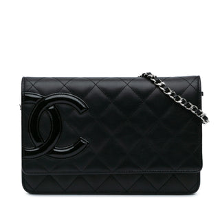 Chanel Lambskin Cambon Ligne Wallet On Chain