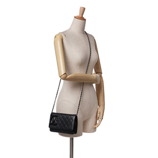 Chanel Lambskin Cambon Ligne Wallet On Chain
