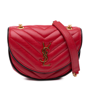 Ysl Small Leather Monogram Bubble Chain Shoulder Bag