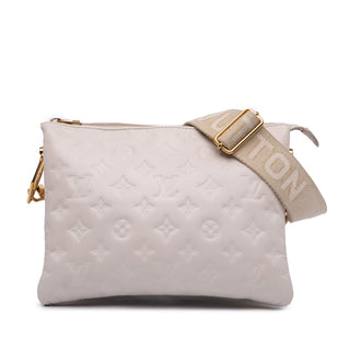 Louis Vuitton Monogram Embossed Puffy Lambskin Coussin PM