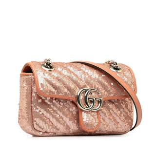 Gucci Mini Sequin GG Marmont Matelasse Crossbody Bag