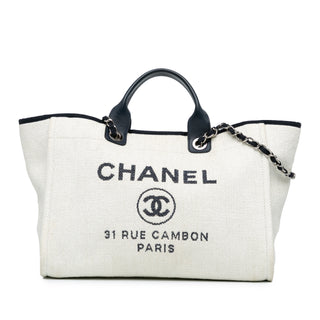 Chanel Medium Raffia Deauville Satchel